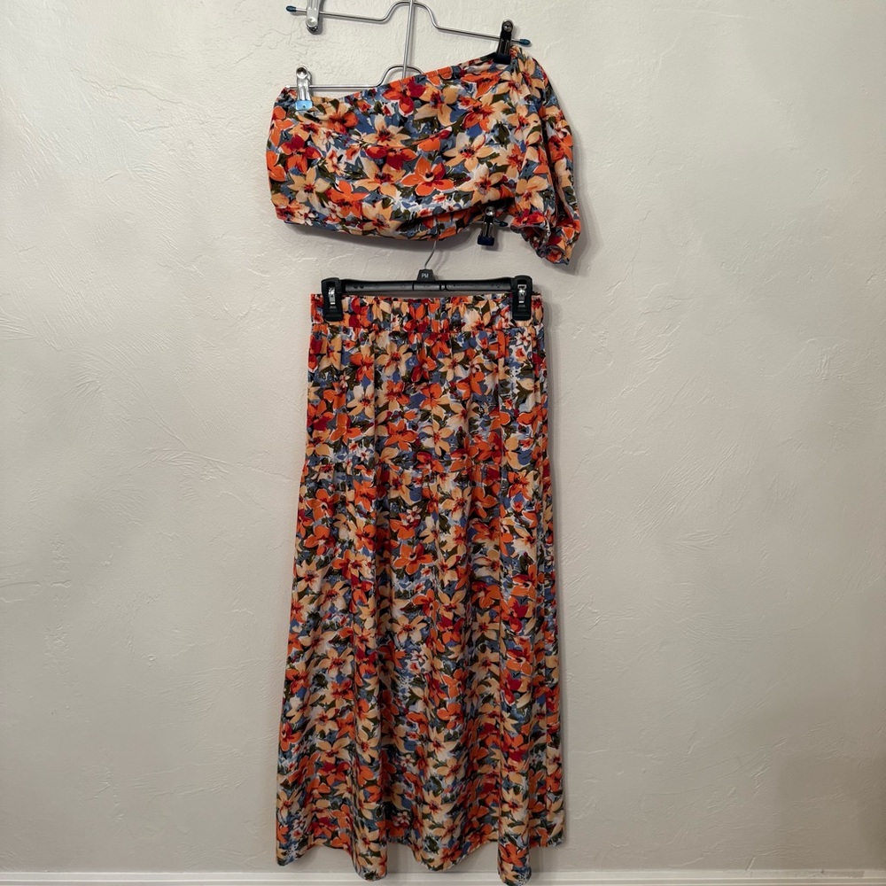 Shein Floral Multi-Color 2-piece set